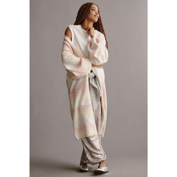 Anthropologie Sweaters - Anthropologie Cozy Ombre Stripe Duster Sweater-New One Size